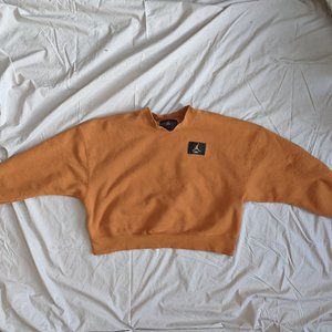 Jordan flight cropped sweatshirt in camel size L